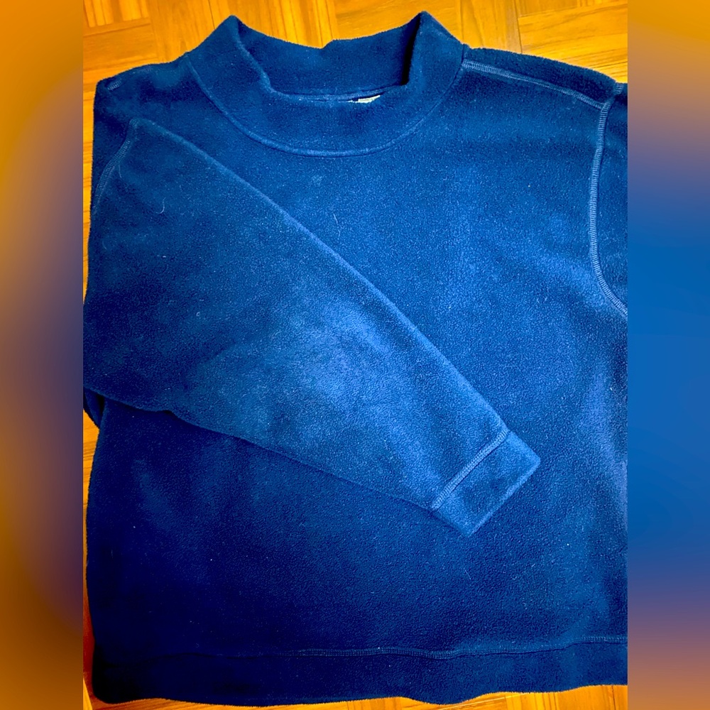 Vintage EMS Eastern Mountain Sports Fleece, Turtleneck, Size L, Made in USA.